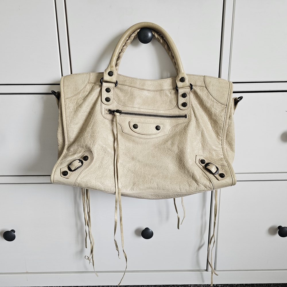 Balenciaga Cream City Regular Hardware
